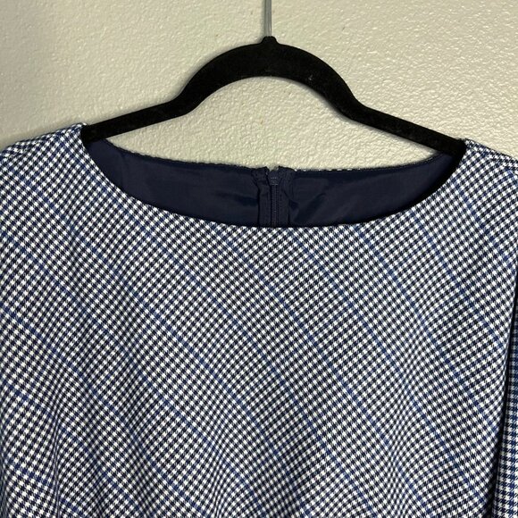 NWOT Trina Turk Amar Gingham Check Blouson Mini Dress Dolman Sleeve Size 2 Small - Picture 5 of 11